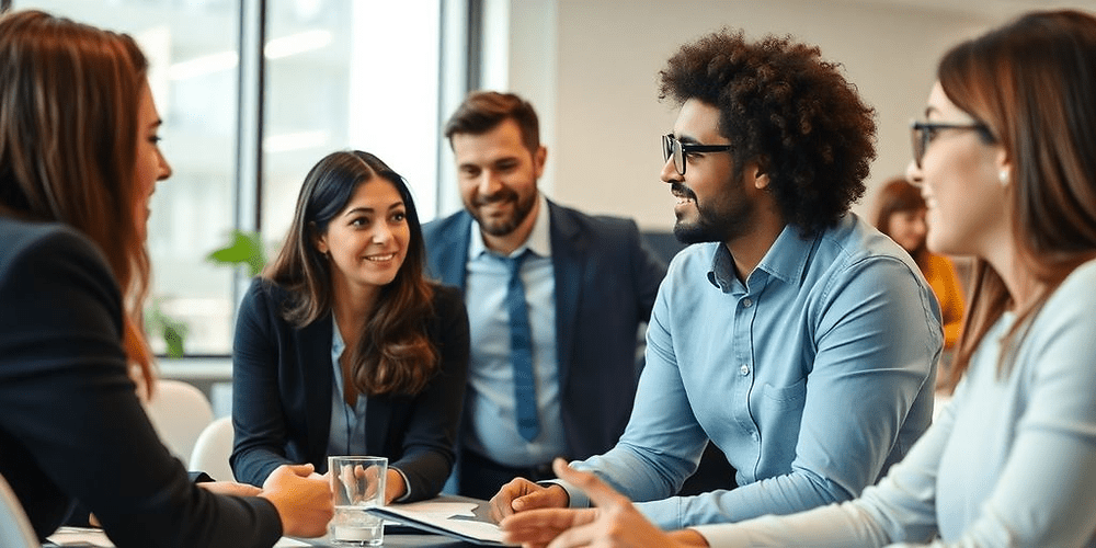 Élus en réunion : formation CSE, échange et discussion.