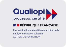 Logo Qualiopi : processus certifié République Française, action de formation