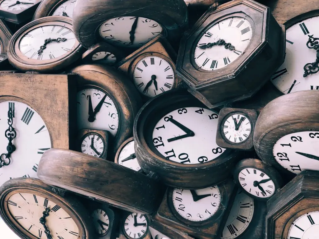 Horloge vintage, temps qui passe, heures de délégation CSE