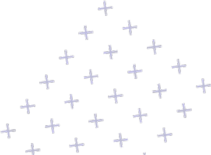 Motif abstrait de croix bleues disposées en losange.