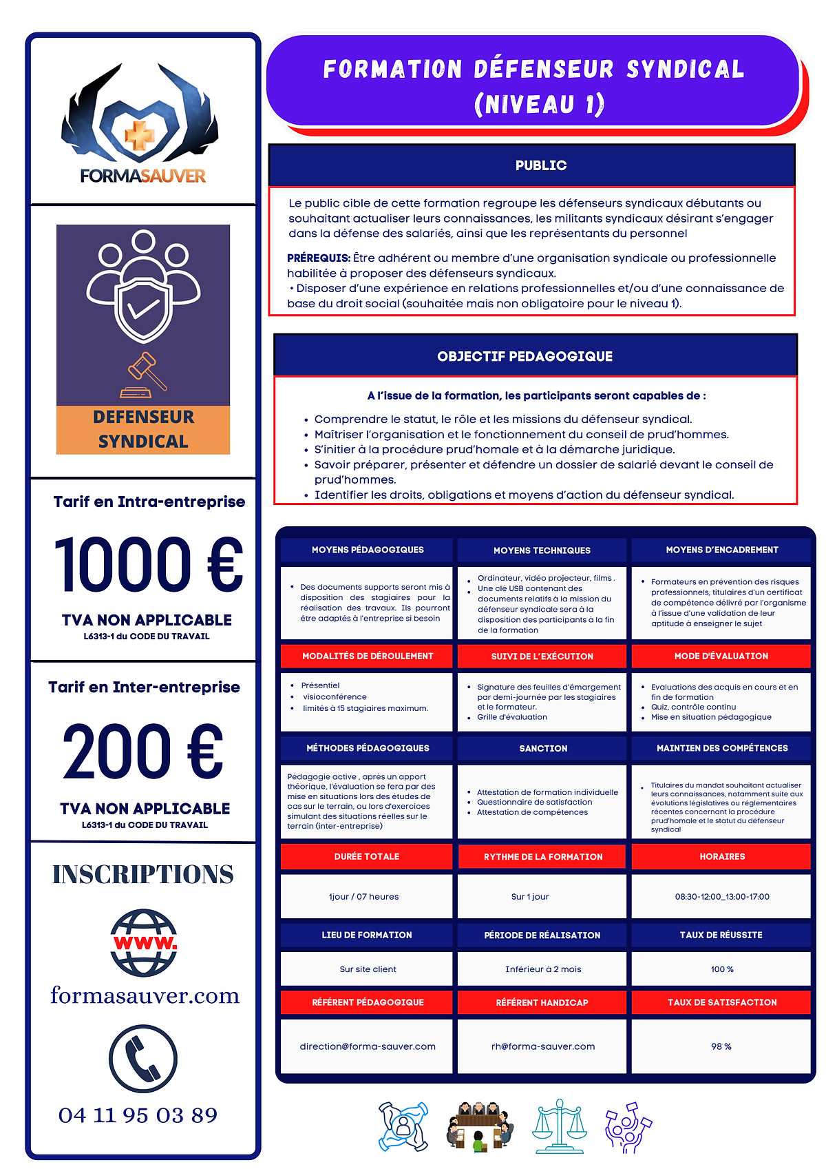 programme de formation défenseurs syndical page 1